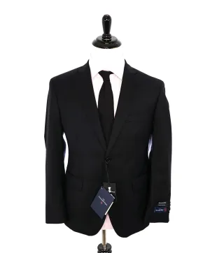 ERMENEGILDO ZEGNA - By SAKS FIFTH AVENUE SILK BLEND "Classic" Black Suit - 46L