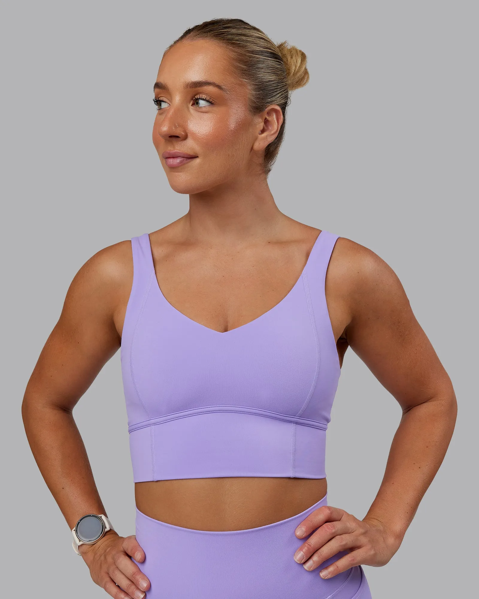Function Longline Sports Bra - Violet Ray