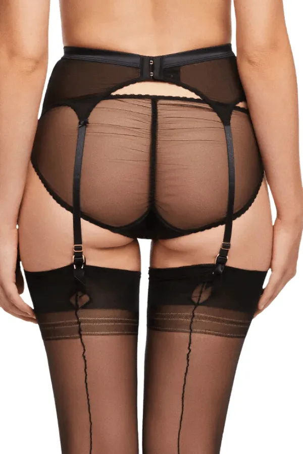 Julie's Roses Suspender - Black
