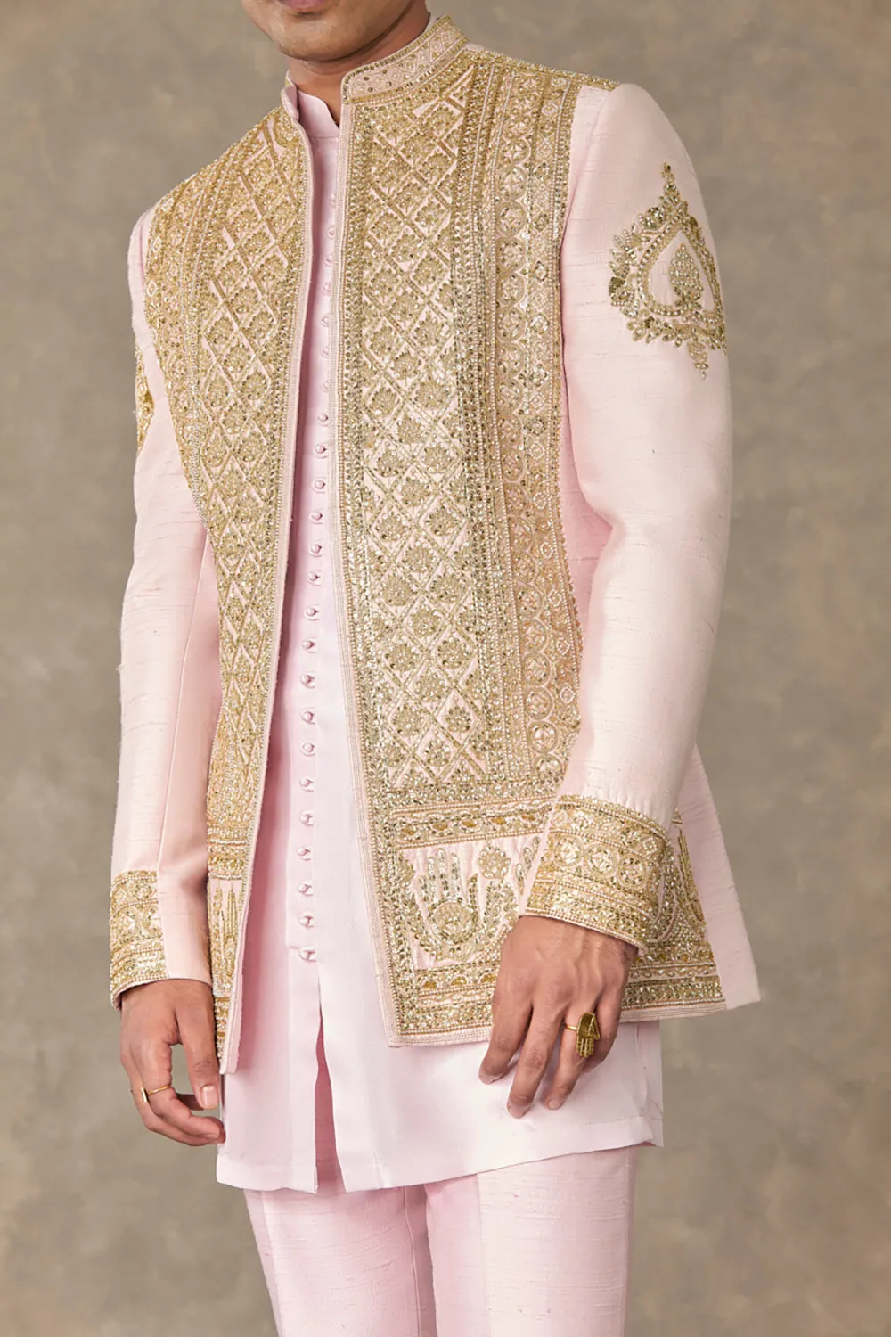 Mithai Pink Dil-Chidiya Raja Koti Set