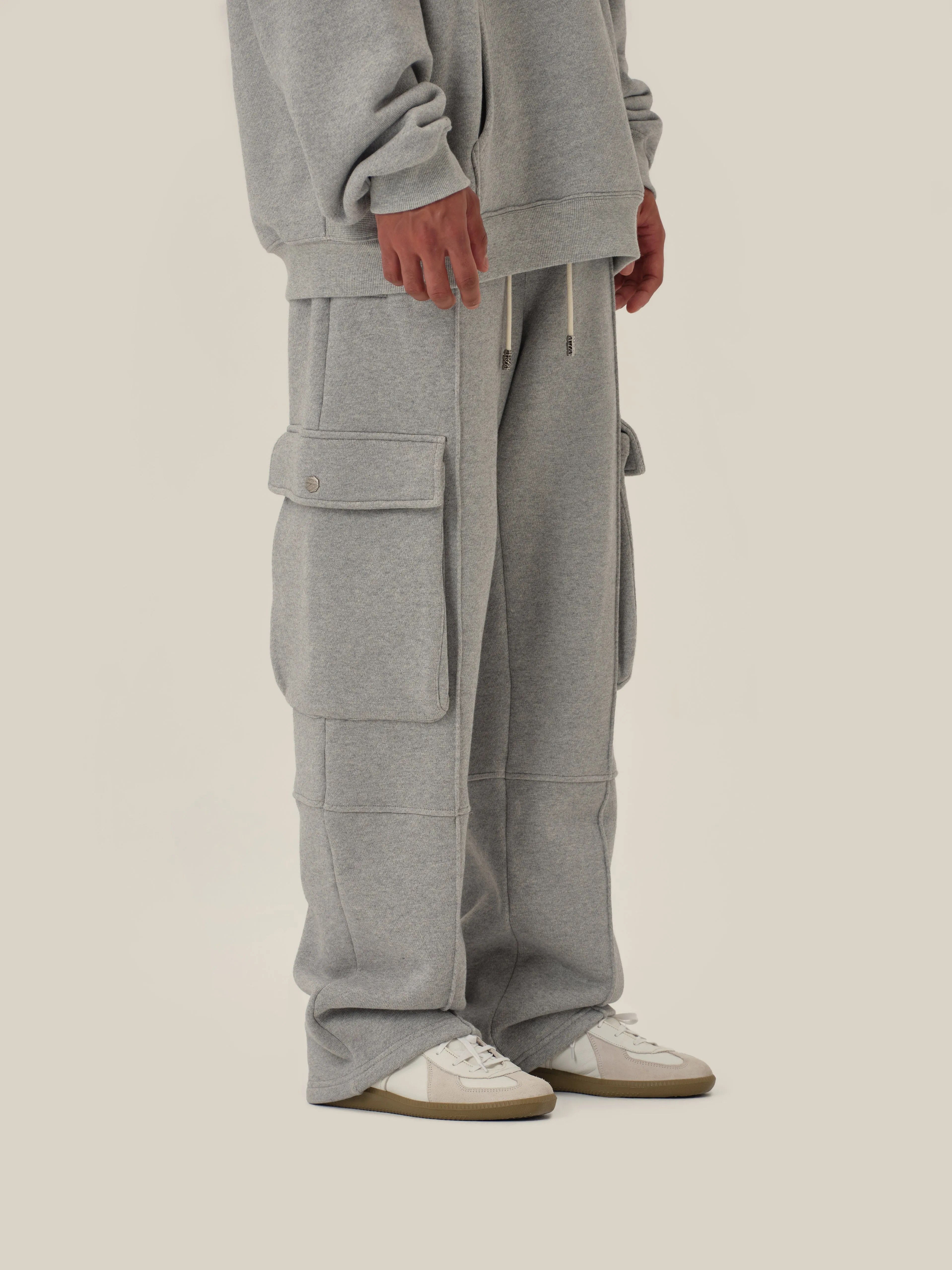 Pearl Gray Casual Sweatpants