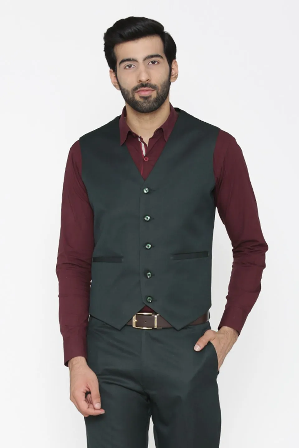 Polyester Cotton Green Jacket