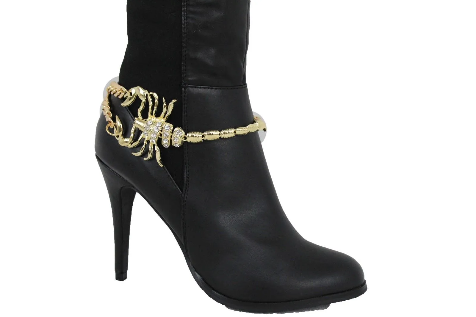 Rhinestone Scorpion Boot Chain