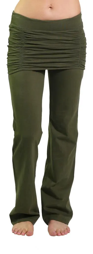 Ruched Skirt Yoga Pant