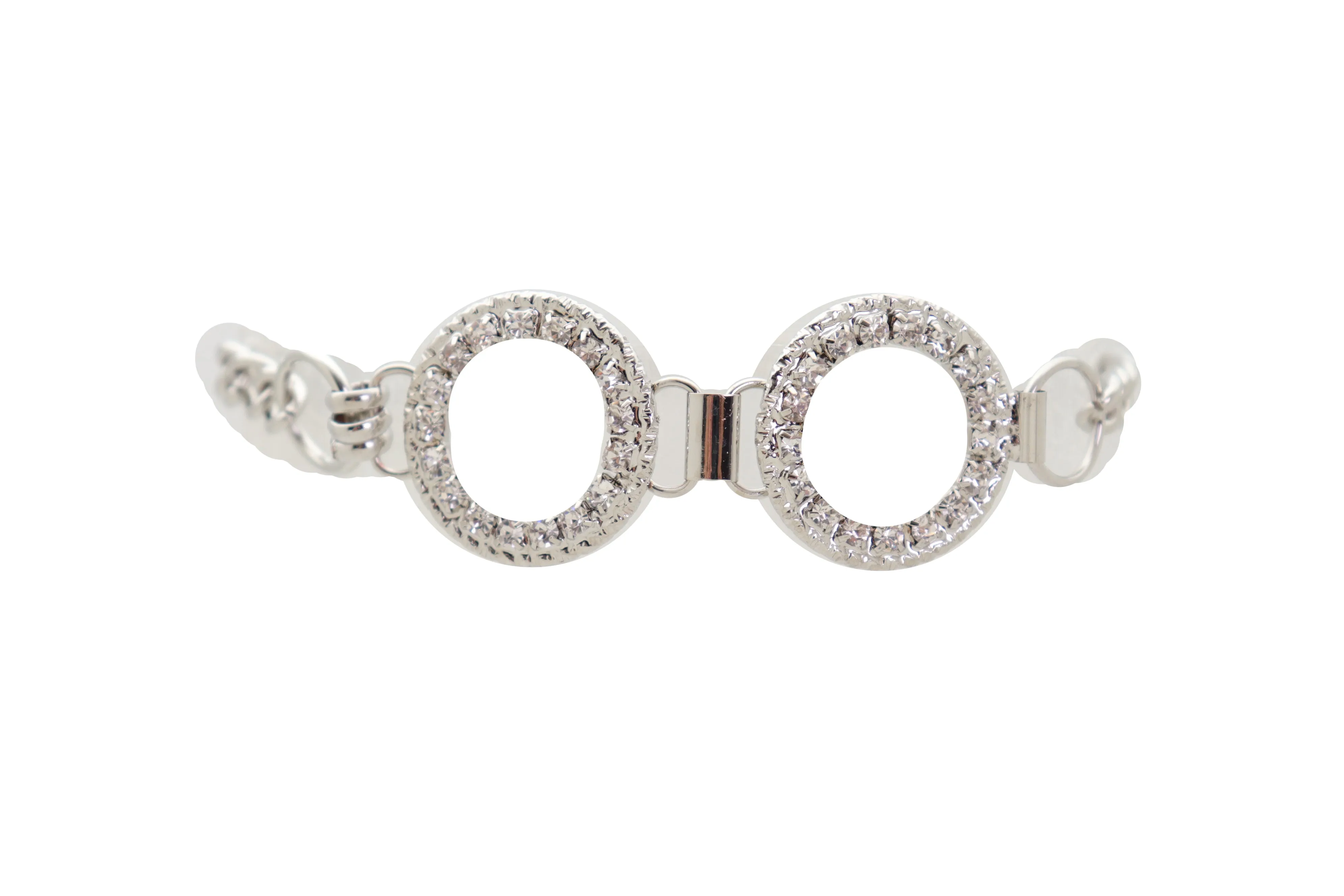 Silver Metal Chain Boot Bracelet Western Shoe Circle Round Anklet Charm