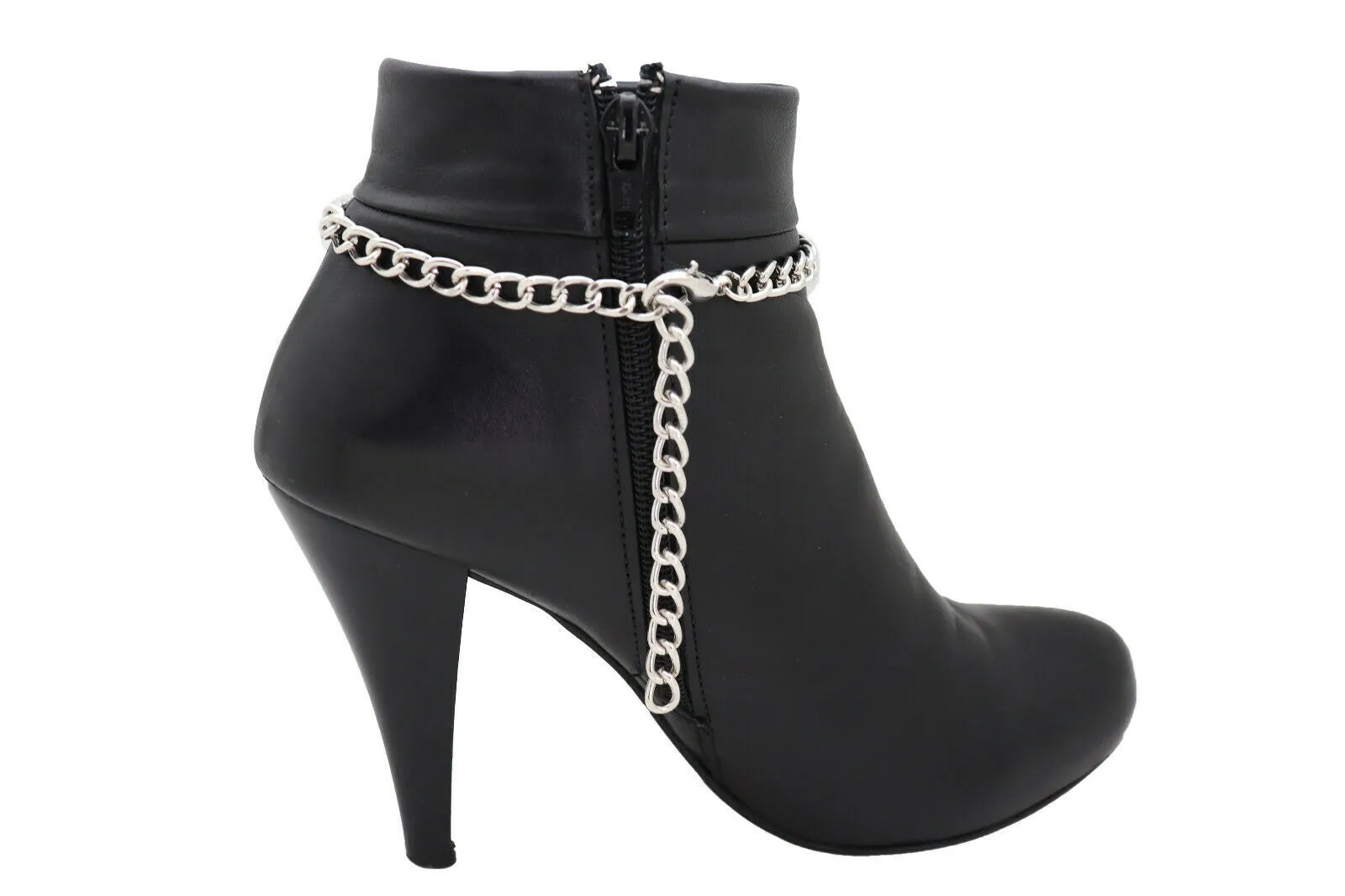 Simple Silver Butterfly Charm Boot Chain