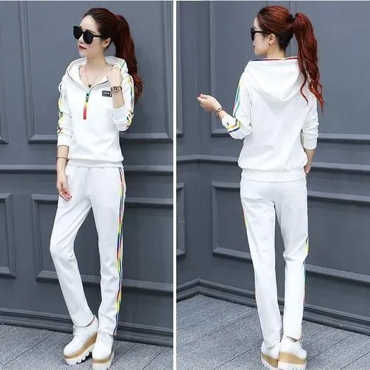 Striped Hooded Shirt & Pants (2 Piece Set)
