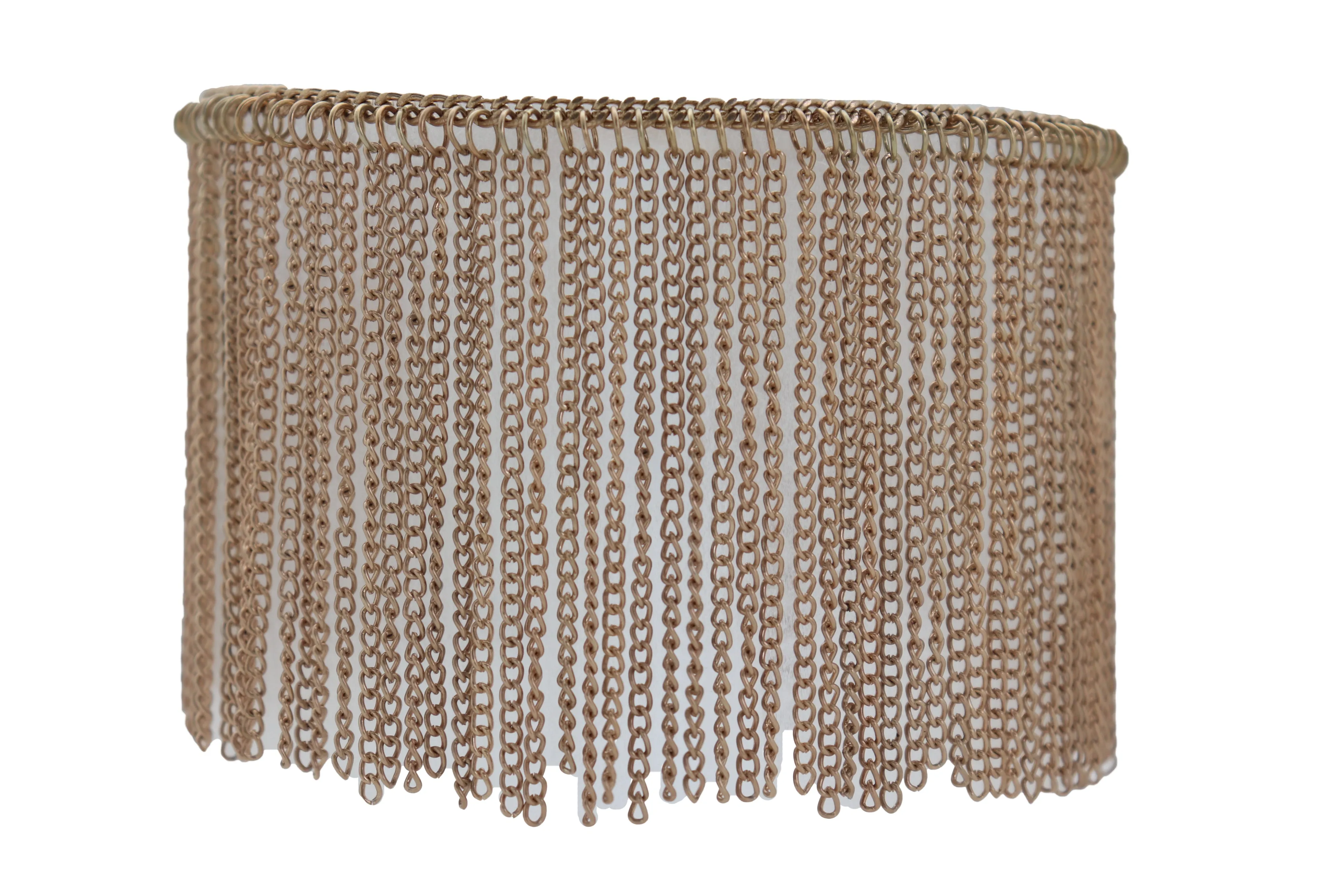 Women Gold Metal Chain Boot Bracelet Wrap Around Shoe Long Fringes